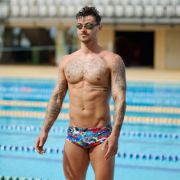 Ảnh của QUẦN BƠI ĐÙI FUNKY TRUNKS MEN'S SIDEWINDER TRUNKS HAPPY JACK NAM-HỌA TIẾT-M/34
