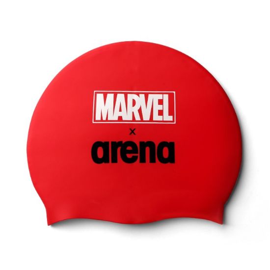 Ảnh của NÓN BƠI HỌA TIẾT ARENA AVAAC17 MARVEL SWIM CAP RED ĐỎ