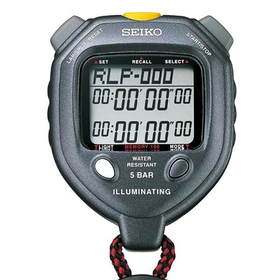 Ảnh của ĐỒNG HỒ BẤM GIỜ SEIKO S058 S23605P1 MEMORY STOPWATCH XÁM 100 LAP