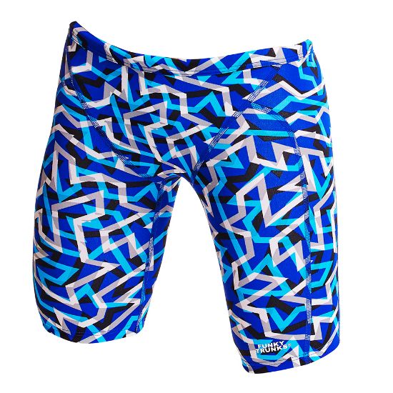 Ảnh của QUẦN BƠI LỬNG FUNKY TRUNKS MENS TRAINING JAMMERS TICKER TAPE HỌA TIẾT L/36