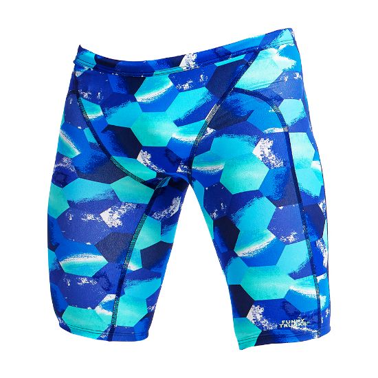 Ảnh của QUẦN BƠI LỬNG FUNKY TRUNKS MENS TRAINING JAMMERS HEX PISTOLS XANH HỌA TIẾT L/36