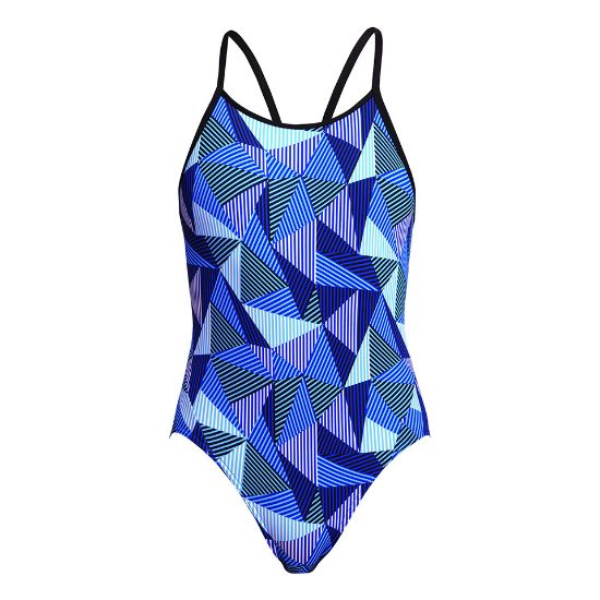 Ảnh của Áo Bơi 1 Mảnh Nữ FUNKITA Blue Bars Girl's