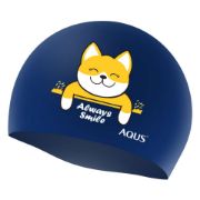 Ảnh của NÓN BƠI AQUS AC24A21 HAPPY HUSKY SILICONE SWIM CAP