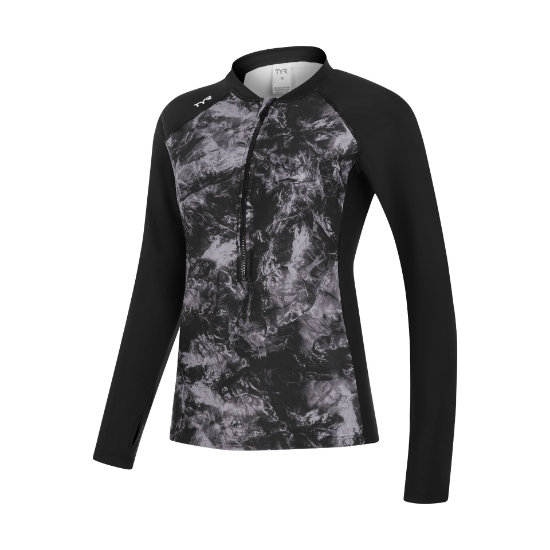 Ảnh của Áo bơi tay dài khóa kéo chống nắng Nữ TYR Lyla Long Sleeve Front Zip Rashguard