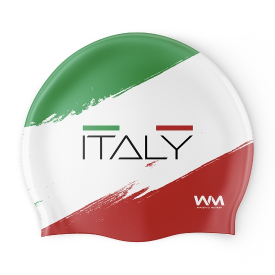 Ảnh của Mũ Bơi WIM WM505 Italy Verde Bianco Rosso