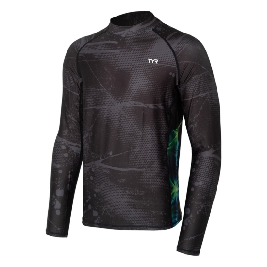 Ảnh của Áo Bơi Tay Dài Chống Nắng Nam TYR Nebula Men's Long Sleeve Rashguard