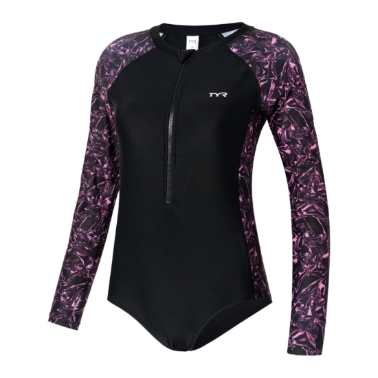 Ảnh của Đồ Bơi 1 Mảnh Tay Dài Nữ TYR Claire Long Sleeve Zip Suit