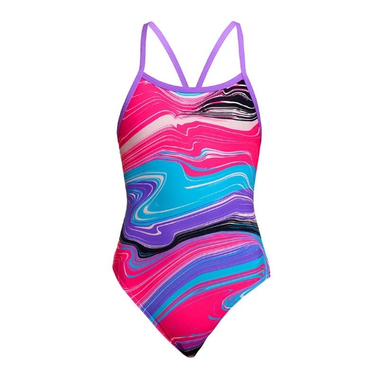Ảnh của Áo Bơi 1 Mảnh Nữ FUNKITA Ladies Single Strength One Piece Sweetest Swirl