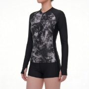 Ảnh của Áo bơi tay dài khóa kéo chống nắng Nữ TYR Lyla Long Sleeve Front Zip Rashguard