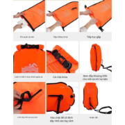 Ảnh của Phao bơi biển đeo thắt lưng Người lớn MARJAQE Dual Airbag Open Water Swim Buoy MR809